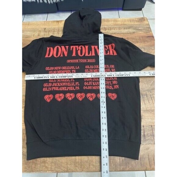 Don Toliver Love Sick Spring Tour 2023 Dates 2 sided Hoodie L Large Black nwot - Picture 9 of 11